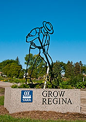 Entrance to the Grow Regina Community Garden