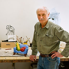Victor in his studio