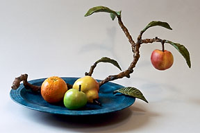 Blue Plate Peach, ©2005 Victor Cicansky