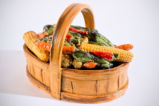 Basket of Mixed Vegetables, ©1983 Victor Cicansky