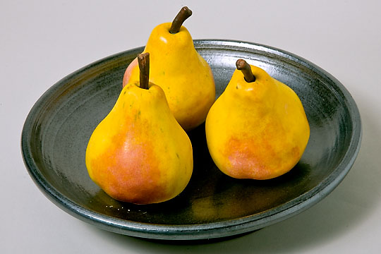 Three Pears Plate, ©2008 Victor Cicansky