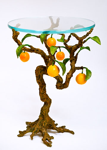 "Pedestal Orange Table", ©2012 Victor Cicansky